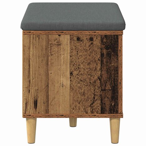 Halbank met kussen met opslag Oudhout 60 x 38 x 46 cm 7