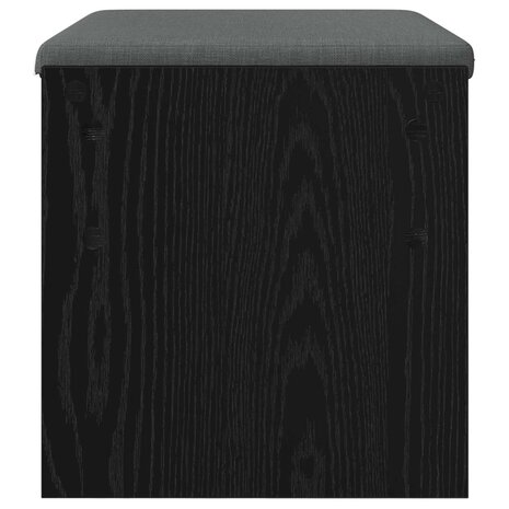 Halbank met kussen Zwart Eiken 60 x 38 x 46 cm 6