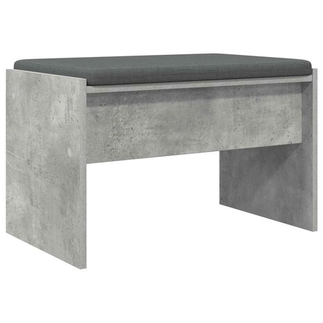 Halbank met kussen Beton Grijs 60 x 38 x 46 cm 2