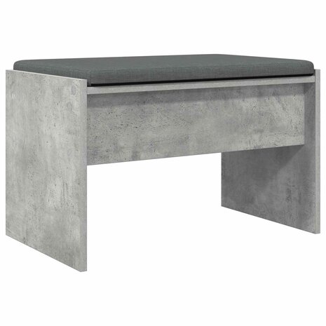 Halbank met kussen Beton Grijs 60 x 38 x 46 cm 7
