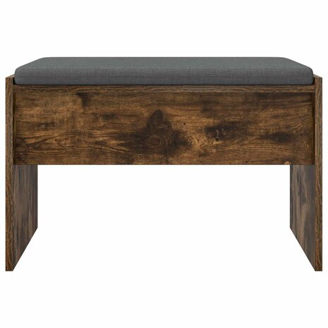 Halbank met kussen Gerookt eiken 60 x 38 x 46 cm 5