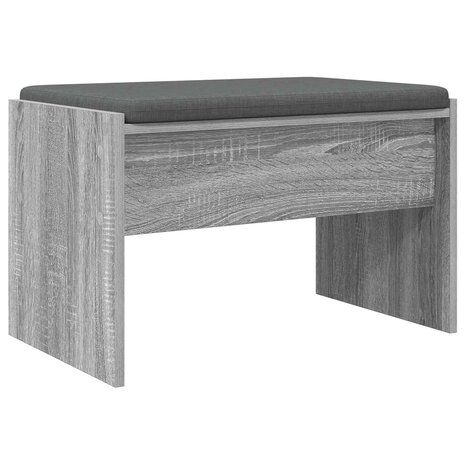 Halbank met kussen Grijs Sonoma 60 x 38 x 46 cm 2