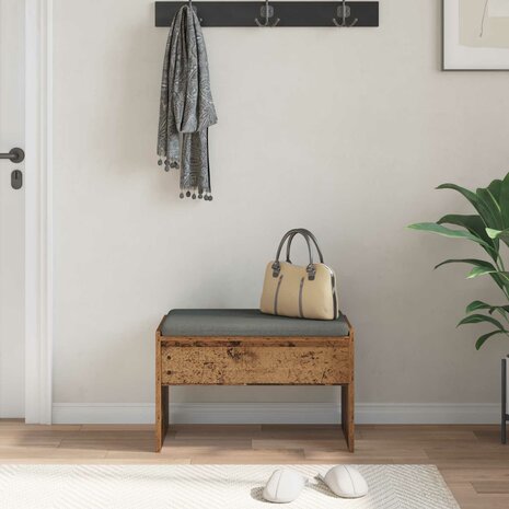 Halbank met kussen Oudhout 60 x 38 x 46 cm 4