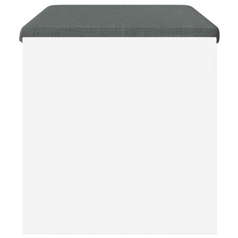 Halbank met kussen Wit 80 x 38 x 46 cm 6
