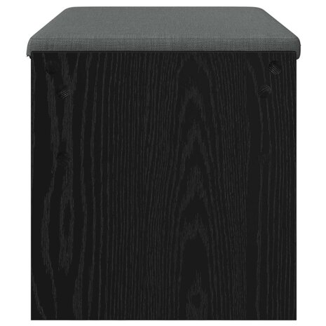 Halbank met kussen Zwart Eiken 80 x 38 x 46 cm 6