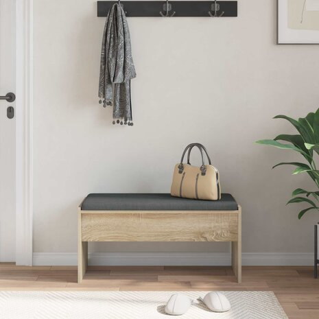Halbank met kussen Sonoma Eiken 80 x 38 x 46 cm 4