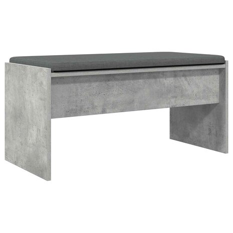 Halbank met kussen Beton Grijs 80 x 38 x 46 cm 7