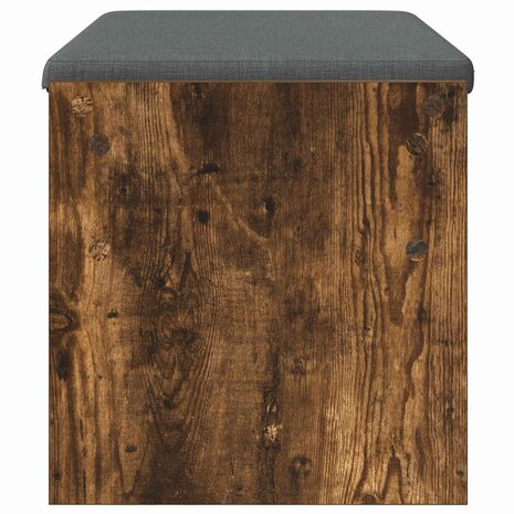 Halbank met kussen Gerookt eiken 80 x 38 x 46 cm 6