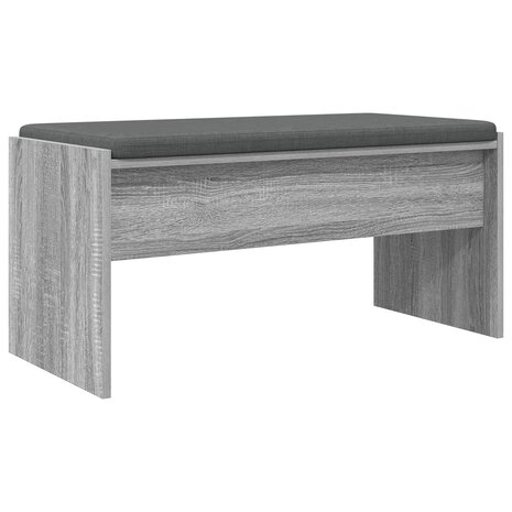 Halbank met kussen Grijs Sonoma 80 x 38 x 46 cm 2
