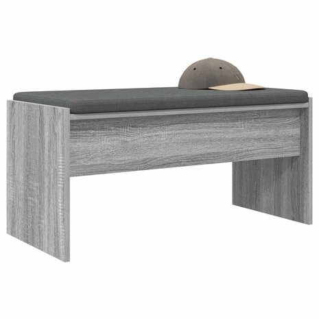 Halbank met kussen Grijs Sonoma 80 x 38 x 46 cm 3