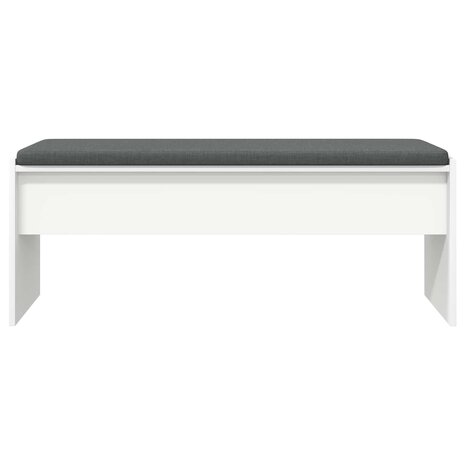 Halbank met kussen Wit 100 x 38 x 46 cm 5