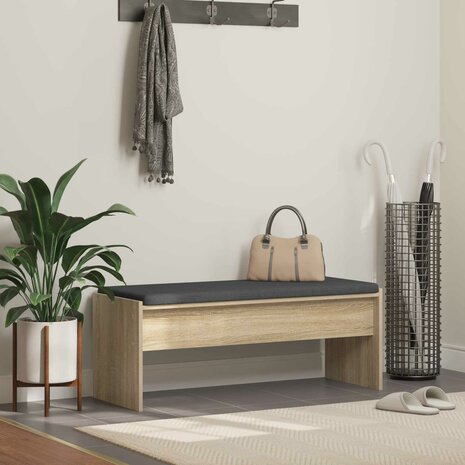 Halbank met kussen Sonoma Eiken 100 x 38 x 46 cm 1