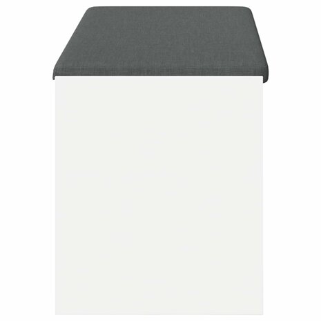 Halbank met kussen met plank met opslag Wit 100 x 38 x 46 cm 6