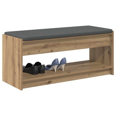 Halbank met kussen met plank Artisan Eiken 100 x 38 x 46 cm 3