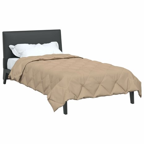 Zomerdekbed Taupe 200 x 155 cm Microvezel 3