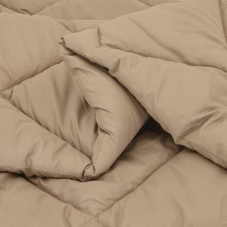 Zomerdekbed Taupe 220 x 135 cm Microvezel 5