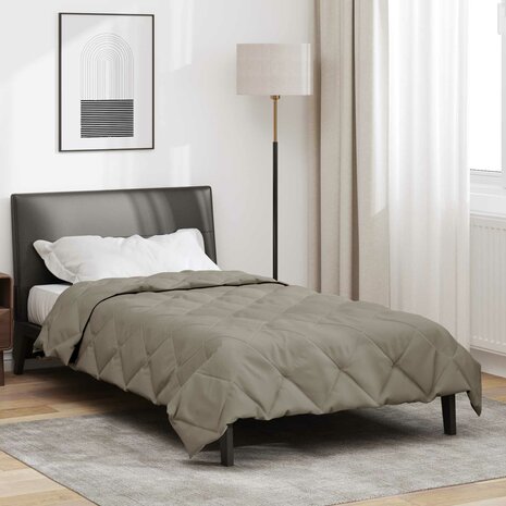Vol jaar dekbed Lichtgrijs 220 x 155 cm Microfiber 1