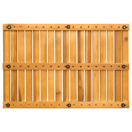 Badmat Effen Bruin 60 x 40 cm Hout 7