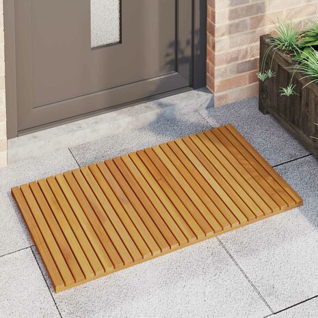 Badmat Effen Bruin 100 x 55 cm Hout 3