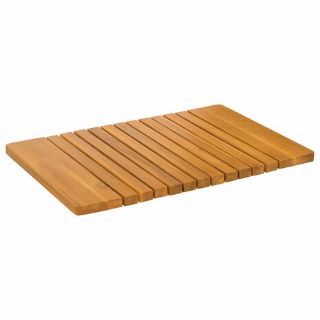 Badmat Effen Bruin 59 x 40 cm Hout 2