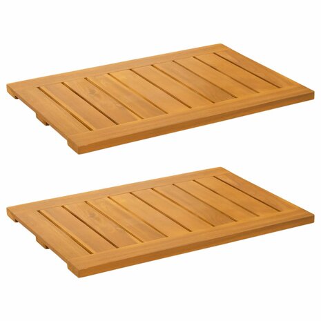 Badmat Effen Bruin 60 x 40 cm Hout 2