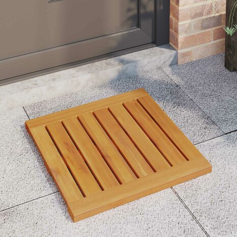 Badmat Effen Bruin 50 x 50 cm Hout 3