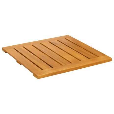 Badmat Effen Bruin 50 x 50 cm Hout 4