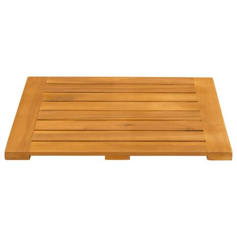 Badmat Effen Bruin 50 x 50 cm Hout 6