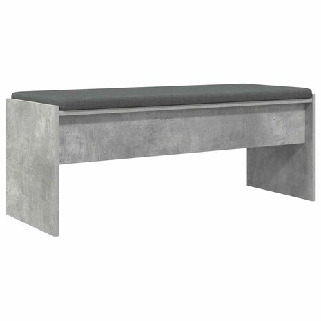 Halbank met kussen Beton Grijs 100 x 38 x 46 cm 2