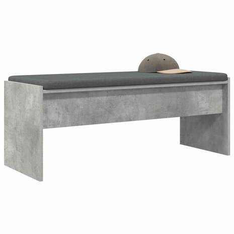 Halbank met kussen Beton Grijs 100 x 38 x 46 cm 3