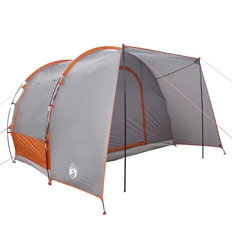 Autotent 2-persoons waterdicht grijs en oranje 5