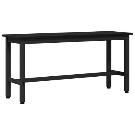 Eetbank Zwart Eiken 100 x 32,5 x 48,5 cm 2