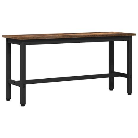 Eetbank Gerookt eiken 100 x 32,5 x 48,5 cm 2