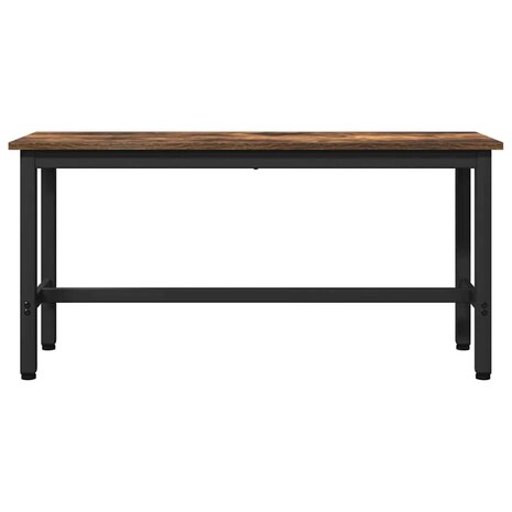 Eetbank 2 pcs Gerookt eiken 100 x 32,5 x 48,5 cm 5