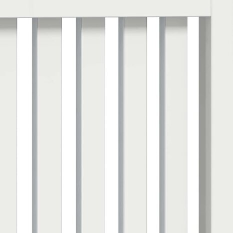 Radiatorafdekking Hoogglans wit 78 x 19 x 81,5 cm Bewerkt hout 7