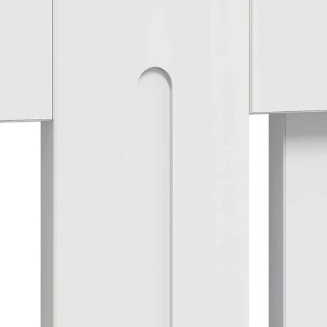 Radiatorafdekking Hoogglans wit 78 x 19 x 81,5 cm Bewerkt hout 8
