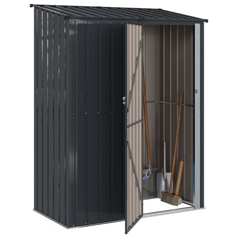 Tuinhuisjes Antraciet 153,5 x 86 x 200 cm Metaal 3