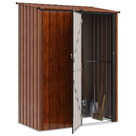 Tuinhuisjes Bruin 153,5 x 86 x 200 cm Metaal 3