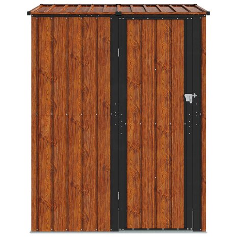Tuinhuisjes Bruin 153,5 x 86 x 200 cm Metaal 6