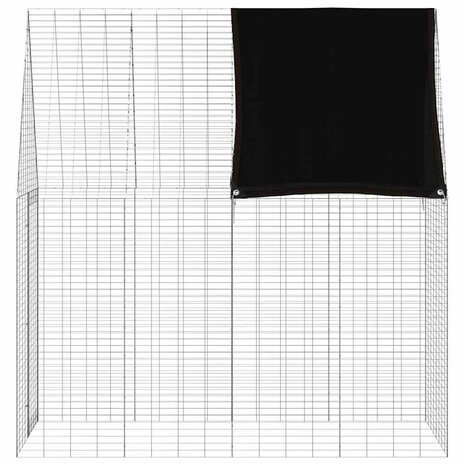 Konijnenkooi Zilver 200 x 100 x 210 cm Gegalvaniseerd staal 8