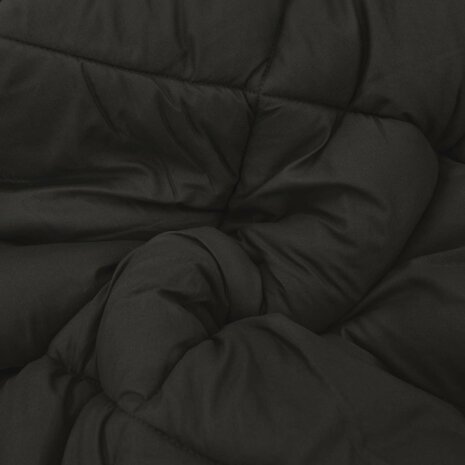 Zomer Dekbed Zwart en Taupe 220 x 155 cm Microfiber 7