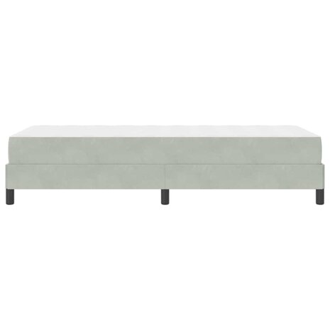 Boxspringbed met matras Lichtgrijs 100 x 200 cm Stof 8
