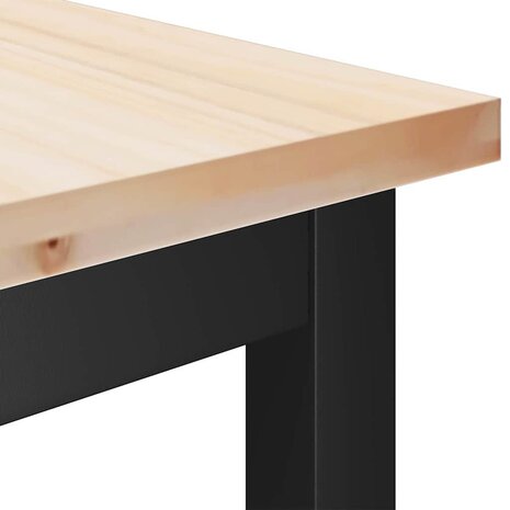 Eetbanken 2 pcs Naturel 100 x 32,5 x 49 cm Massief grenenhout 7