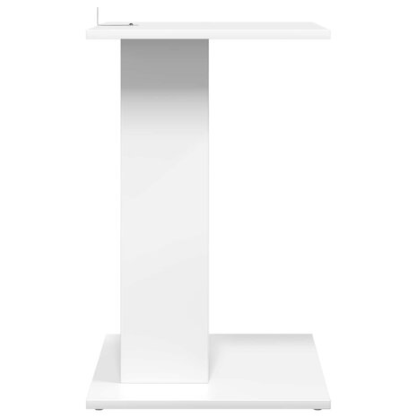 Bijzettafel Wit 45 x 40 x 62,5 cm Bewerkt hout 6