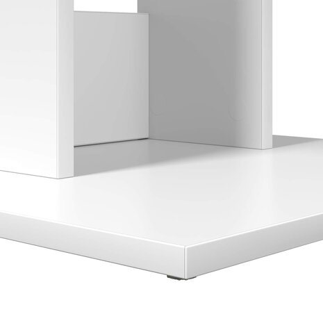 Bijzettafel Wit 45 x 40 x 62,5 cm Bewerkt hout 8