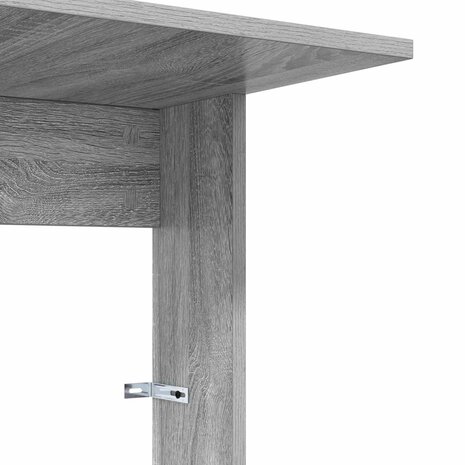 Bijzettafel Grijs Sonoma 40 x 38 x 62,5 cm Bewerkt hout 9