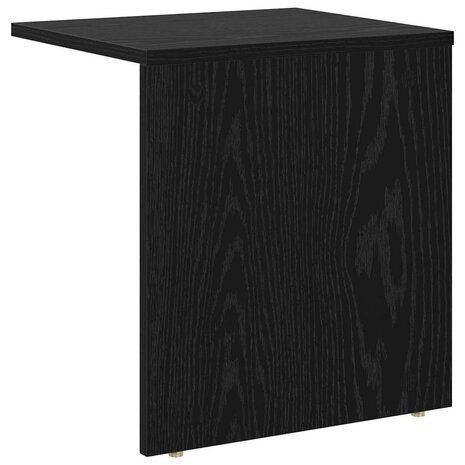 Bijzettafel Zwart Eiken 37 x 32 x 40 cm Bewerkt hout 7