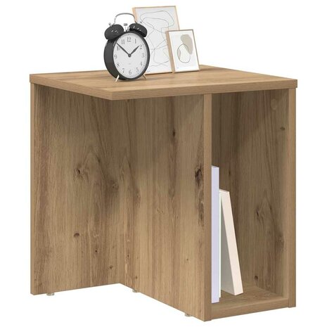 Bijzettafel Artisan Eiken 37 x 32 x 40 cm Bewerkt hout 3