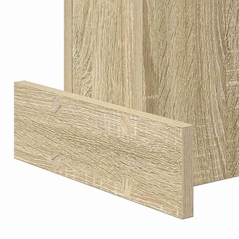 Bijzettafel Sonoma Eiken 35,5 x 35 x 40 cm Bewerkt hout 9