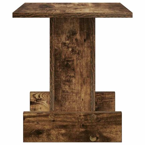 Bijzettafel Gerookt eiken 35,5 x 35 x 40 cm Bewerkt hout 6